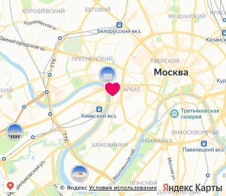 На карте