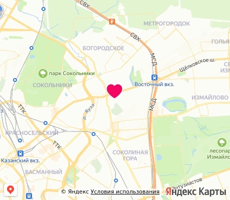 На карте