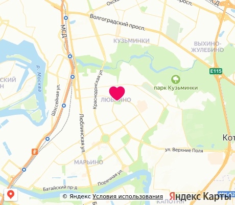 На карте