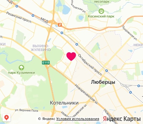 На карте