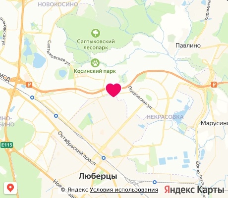 На карте