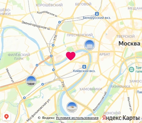 На карте