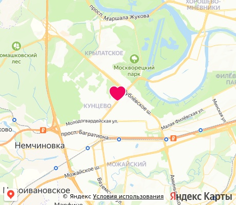 На карте