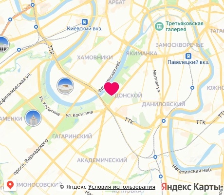 На карте