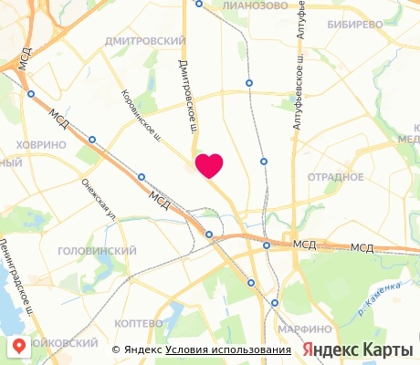 На карте