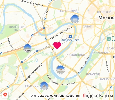 На карте