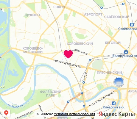 На карте