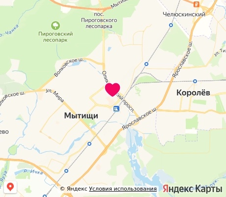 На карте