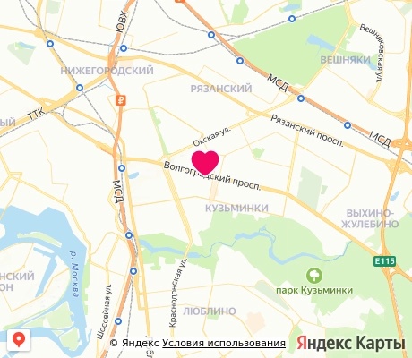 На карте