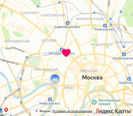 На карте