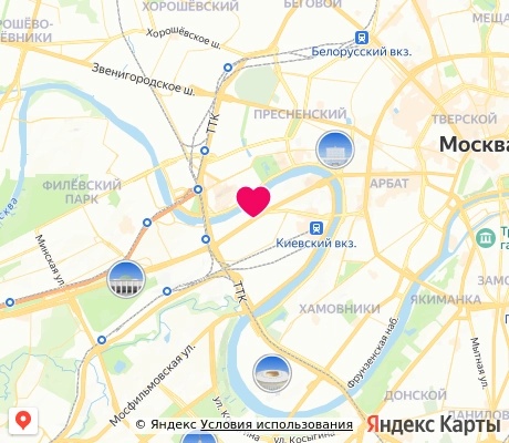 На карте