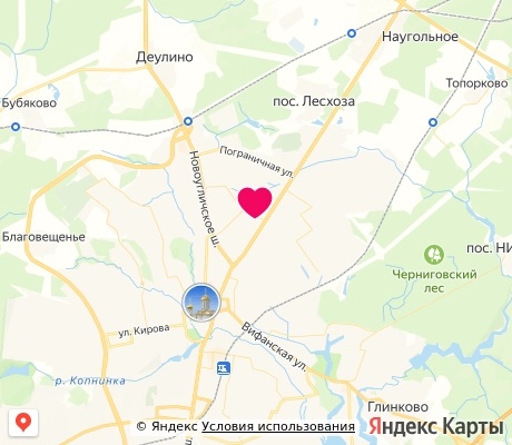 На карте