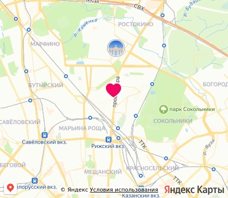 На карте