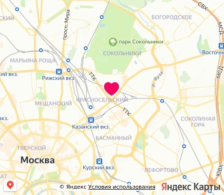 На карте