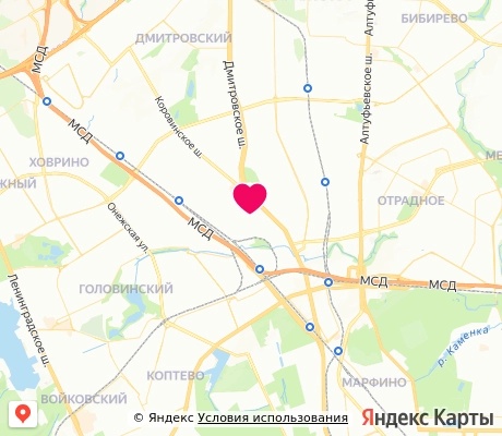 На карте