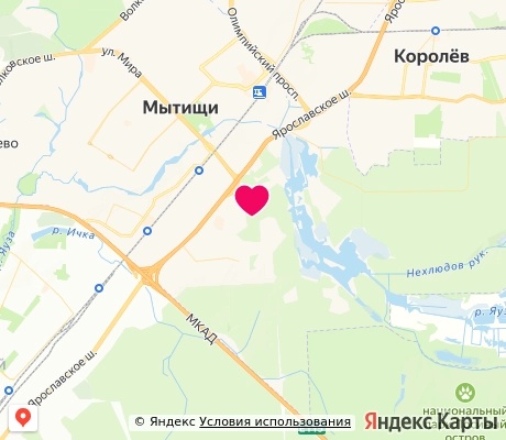 На карте