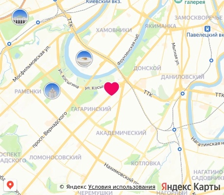 На карте