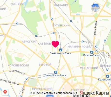 На карте