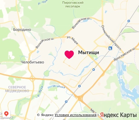 На карте