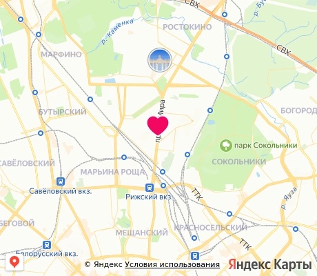 На карте