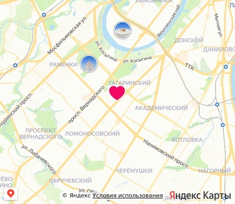 На карте