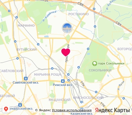 На карте