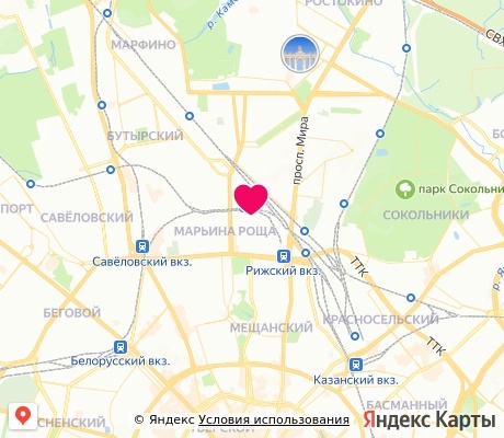 На карте