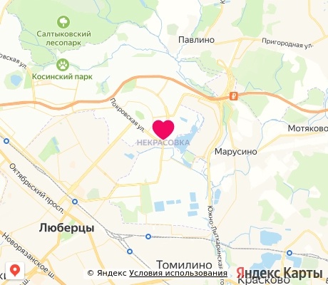 На карте