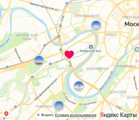 На карте