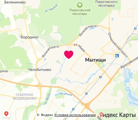 На карте