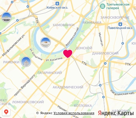 На карте