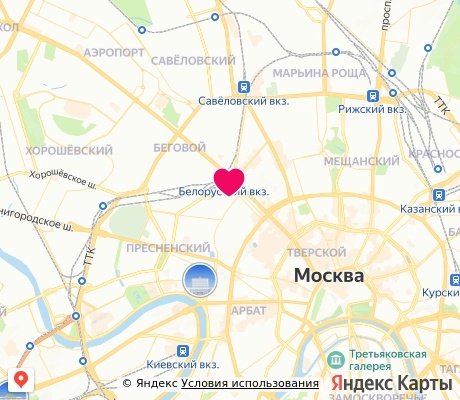 На карте