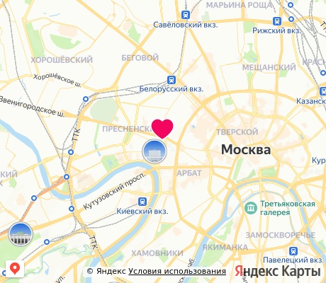На карте