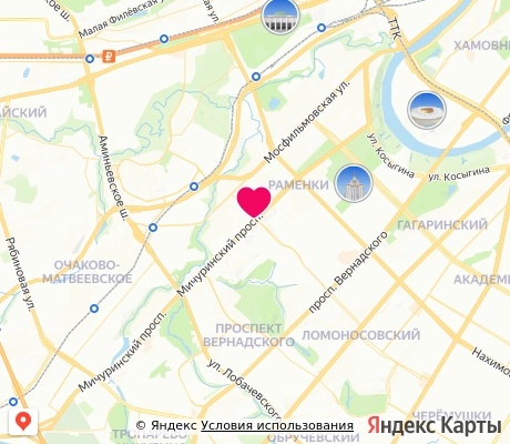 На карте