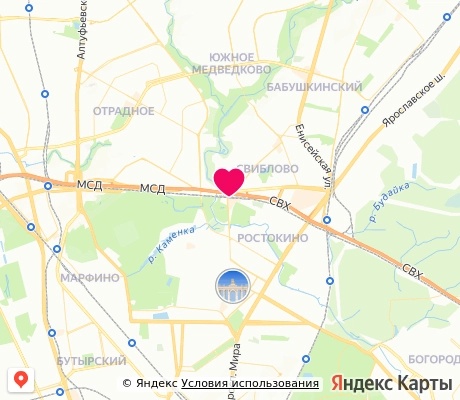 На карте