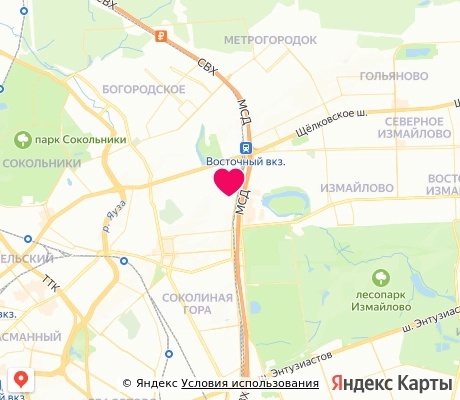 На карте