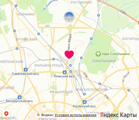На карте