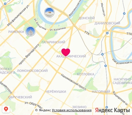 На карте