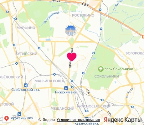На карте