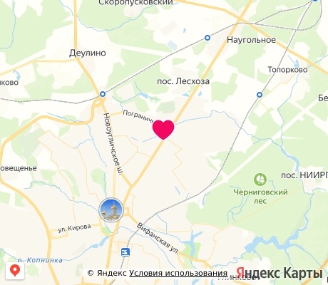 На карте
