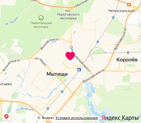 На карте