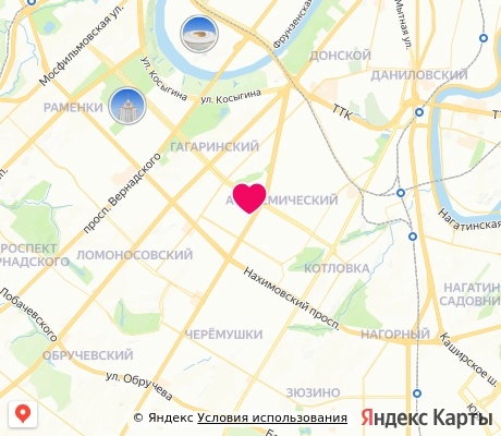 На карте
