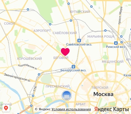 На карте