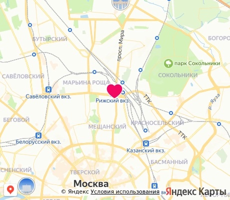 На карте