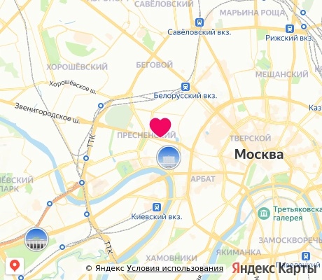 На карте