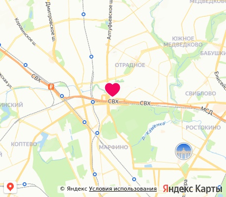 На карте