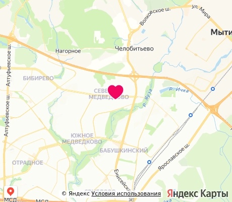 На карте