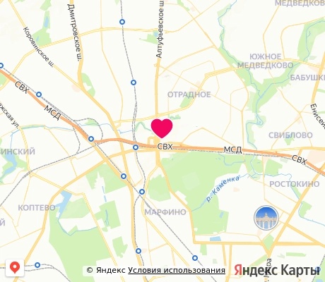На карте