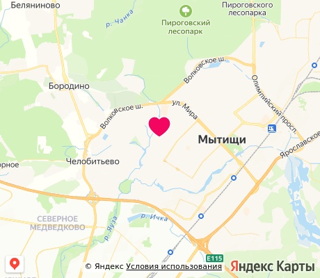 На карте