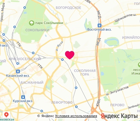 На карте